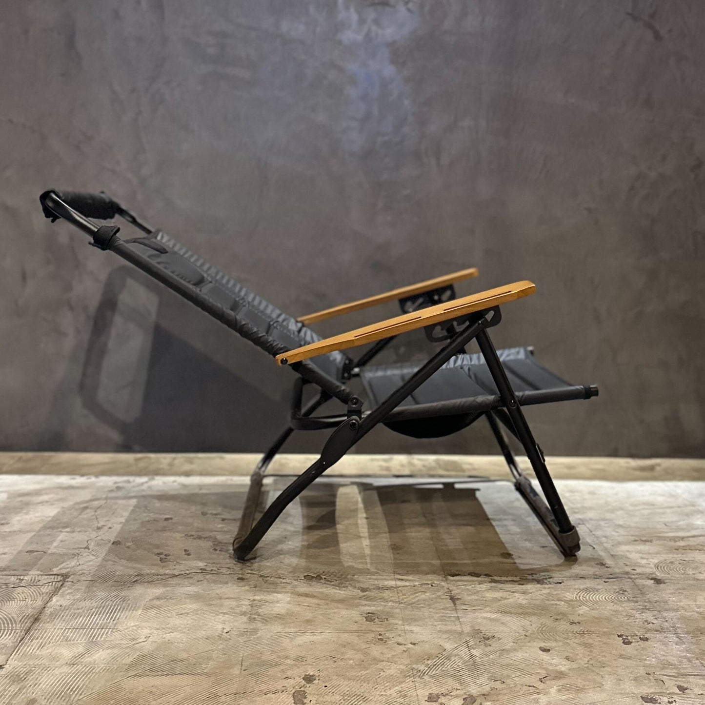【AS2OV】HIGH BACK RECLINING LOW ROVER CHAIR BLACK ハイバックローバーチェア ブラック