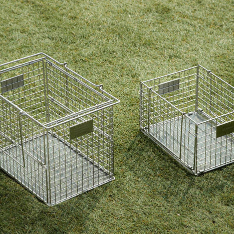 【ANOBA】フォールディングワイヤーバスケット M SUS Ver.