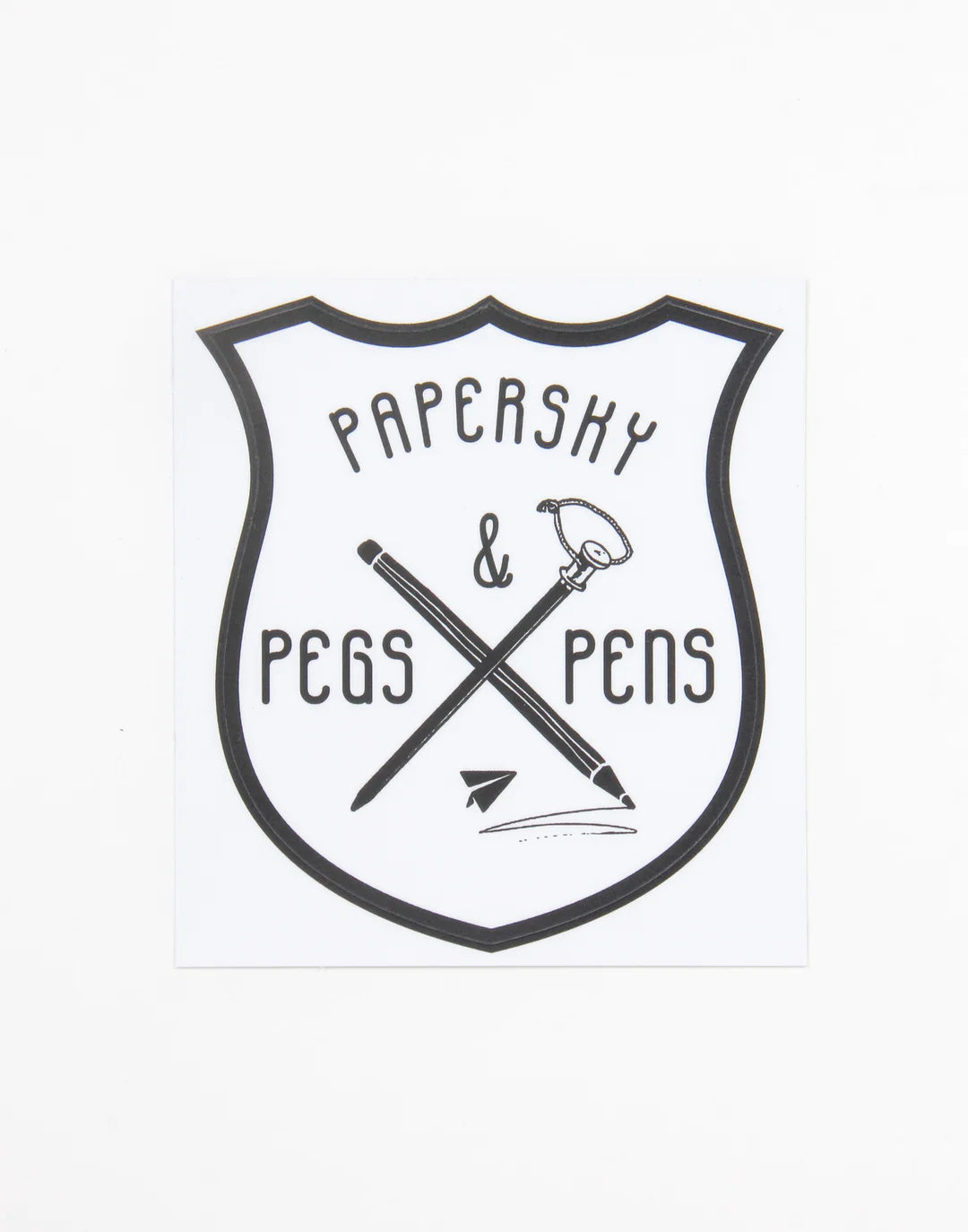 【PAPERSKY】Pegs & Pens Waterproof Sticker