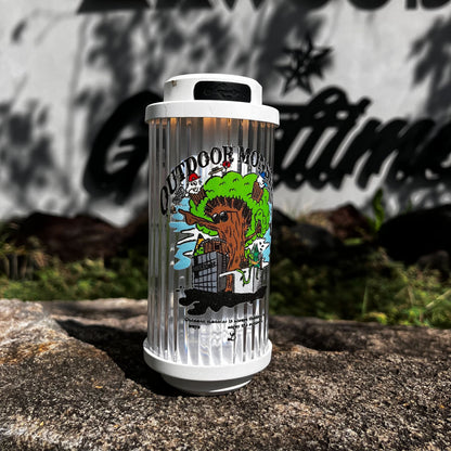 【送料385円】アウトドアモンスター オリジナルカッティングステッカー CROSS ORANGE Ver.【CROSS-TREE】