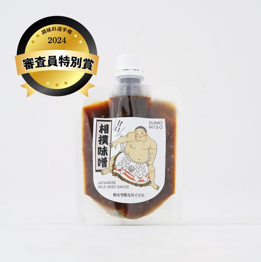 【鶴味噌酒造】甘口相撲味噌150gスパウトタイプ