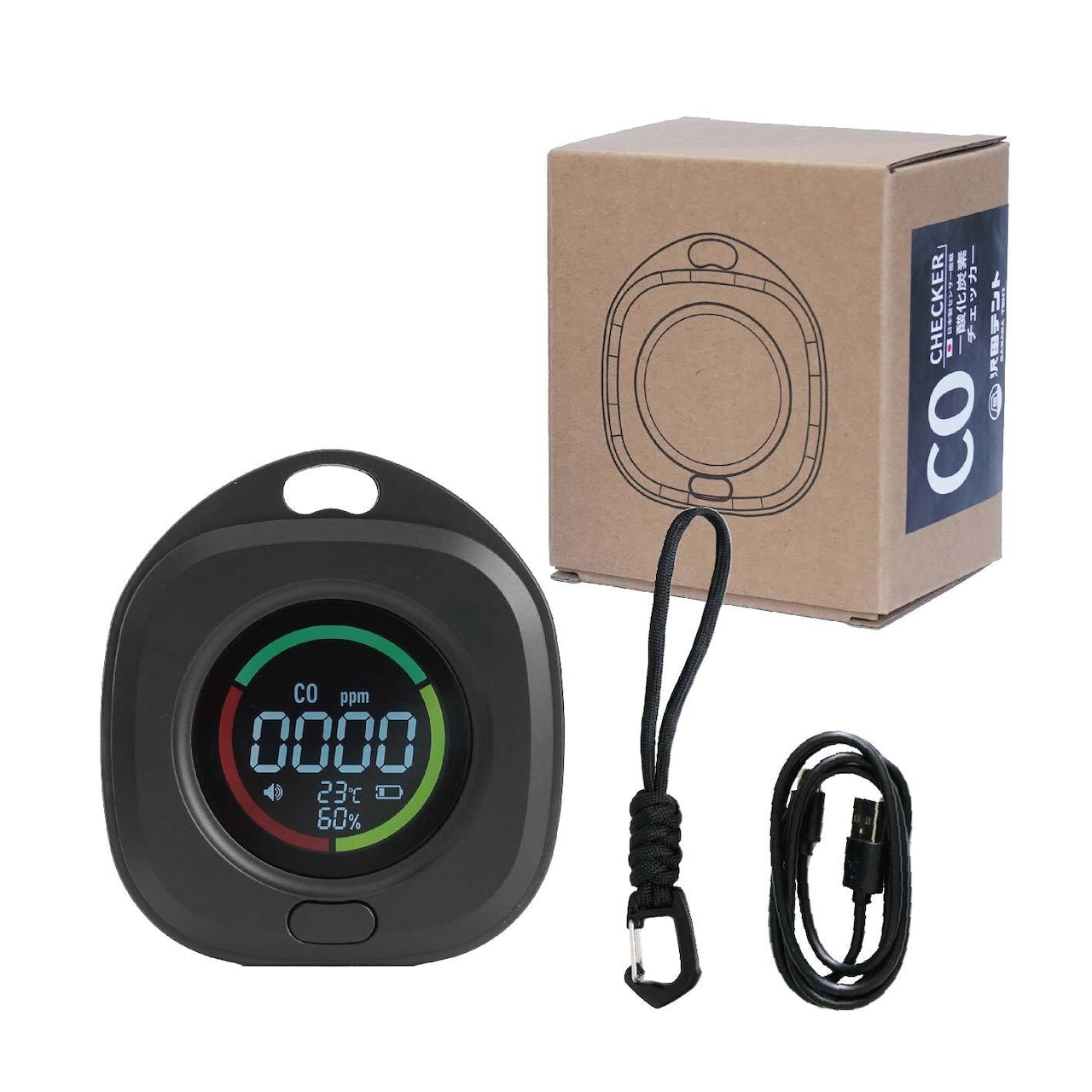 【沢田テント】日本製センサー搭載  一酸化炭素チェッカー