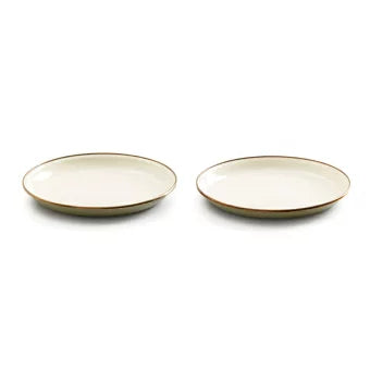 【BAREBONES】エナメル 2トーン サラダプレート 2枚セット ※40％OFF