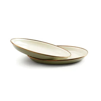 【BAREBONES】エナメル 2トーン サラダプレート 2枚セット ※40％OFF