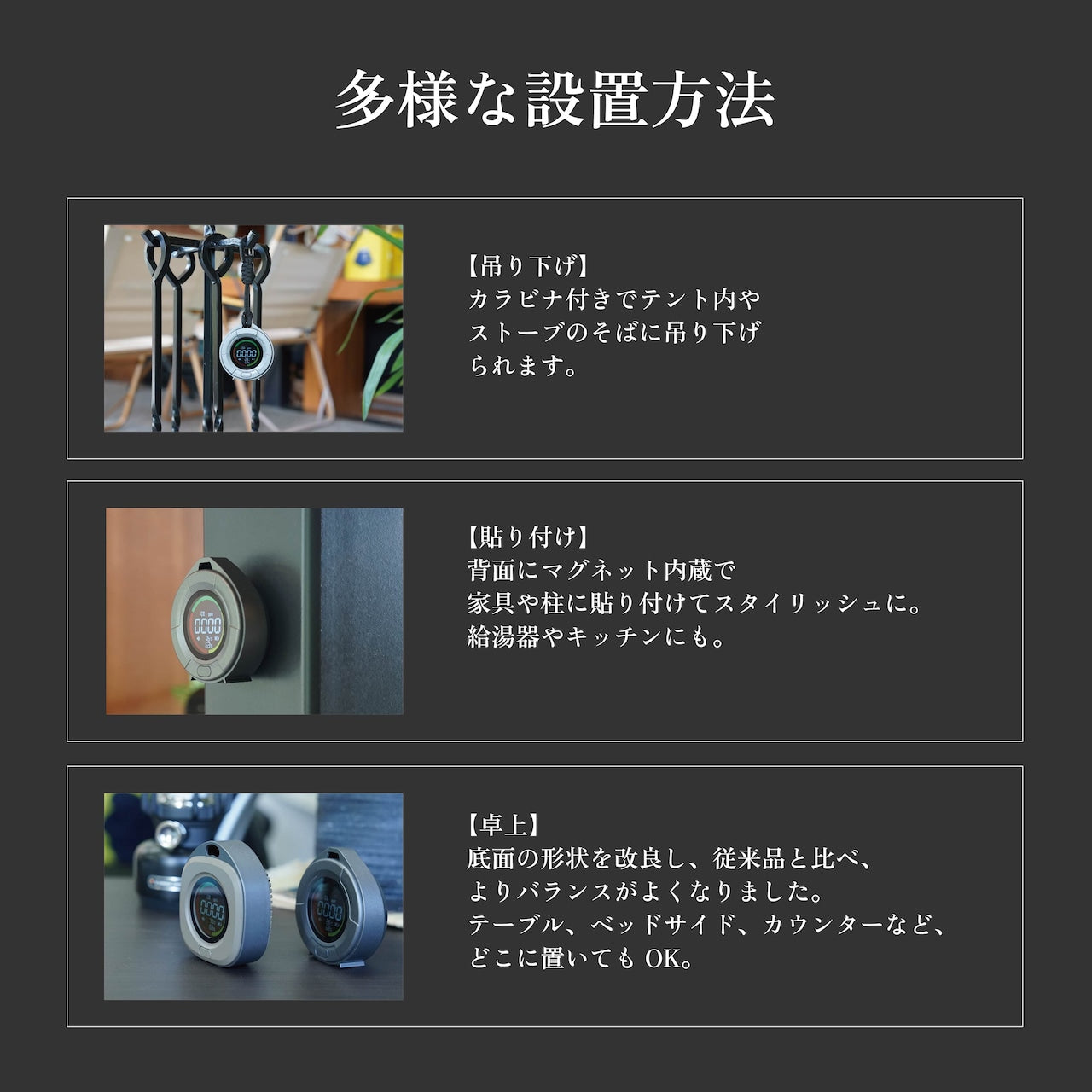 【沢田テント】日本製センサー搭載  一酸化炭素チェッカー