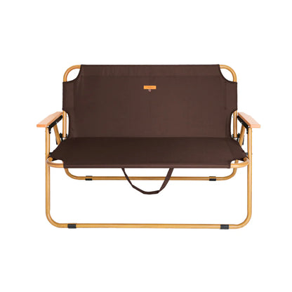 【S'more】 chummy bench チャミーベンチ 木調アルミの2人掛けベンチ