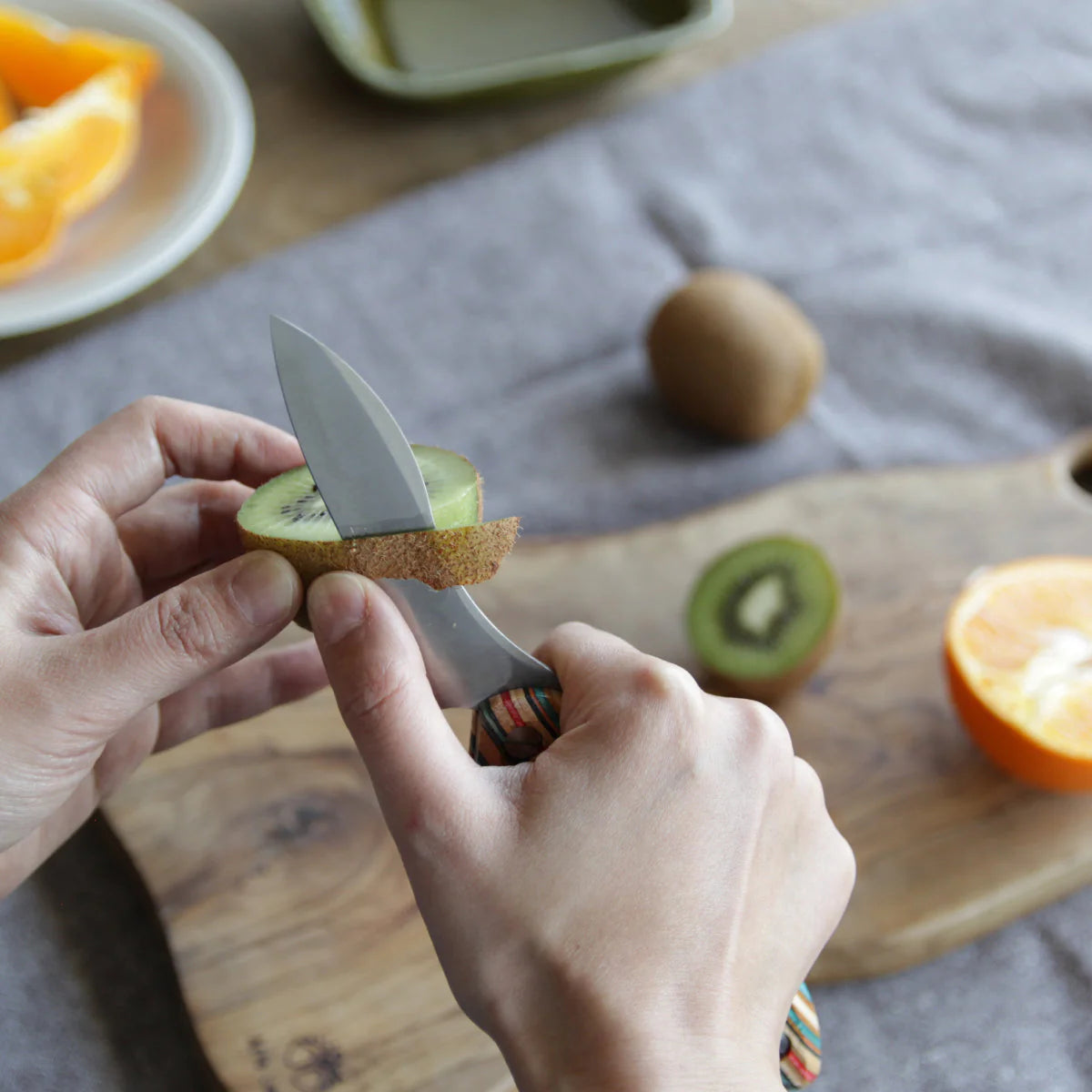 【FEDECA】折畳式料理ナイフ 名栗