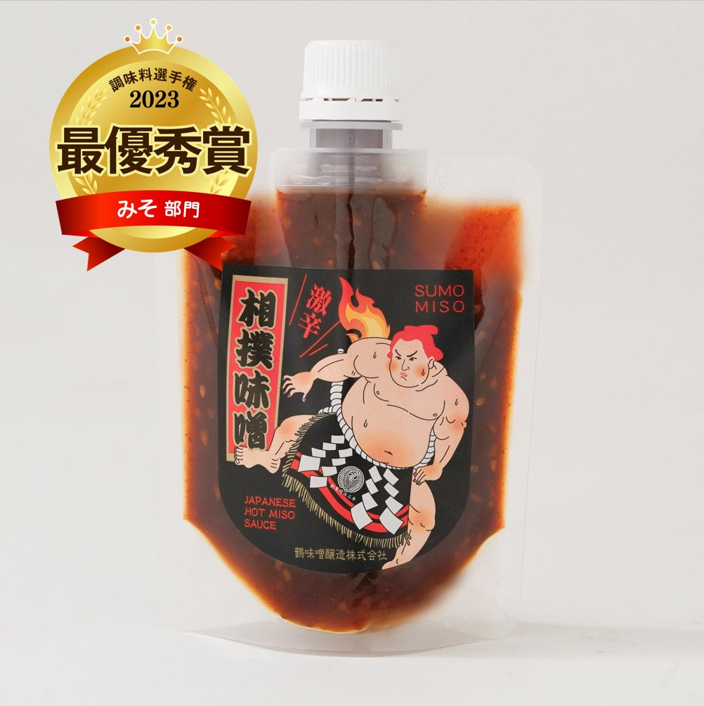 【鶴味噌酒造】激辛相撲味噌150gスパウトタイプ