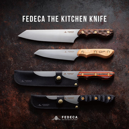 【FEDECA】三徳包丁 大 名栗ブラック